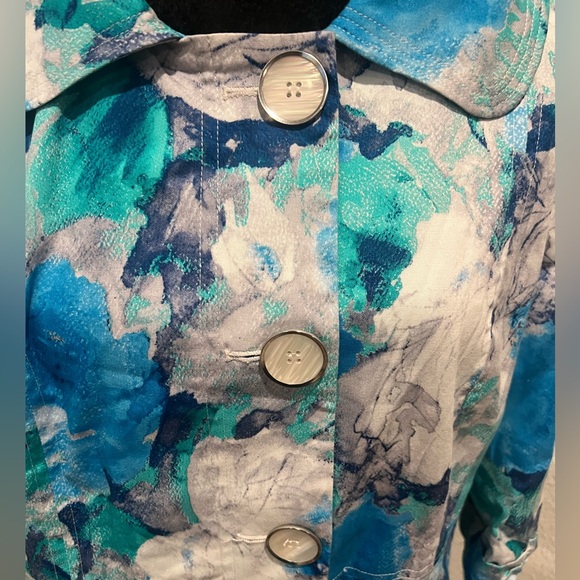 Multiples Cotton Blend Button Front‎ Jacket - Picture 2 of 4